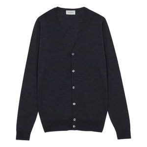 John Smedley Standard Fit V-Neck Cardigan In Extra Fine Merino Wool - NWT